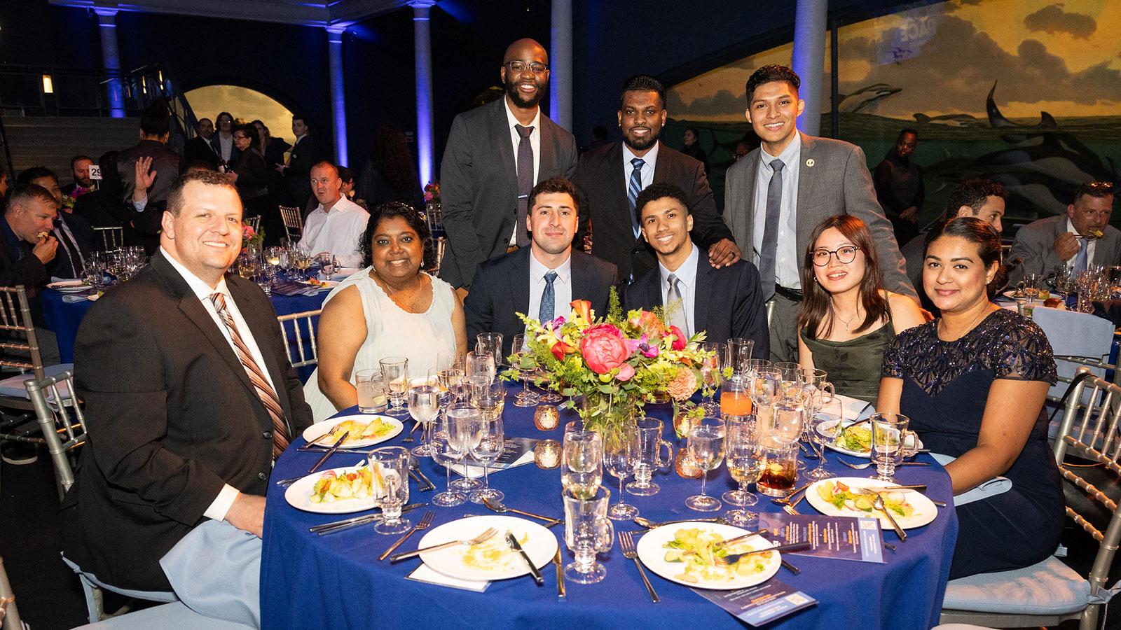 Group of Pace University Alumni at the Spirit of Pace Awards held at the American Museum of Natural History.