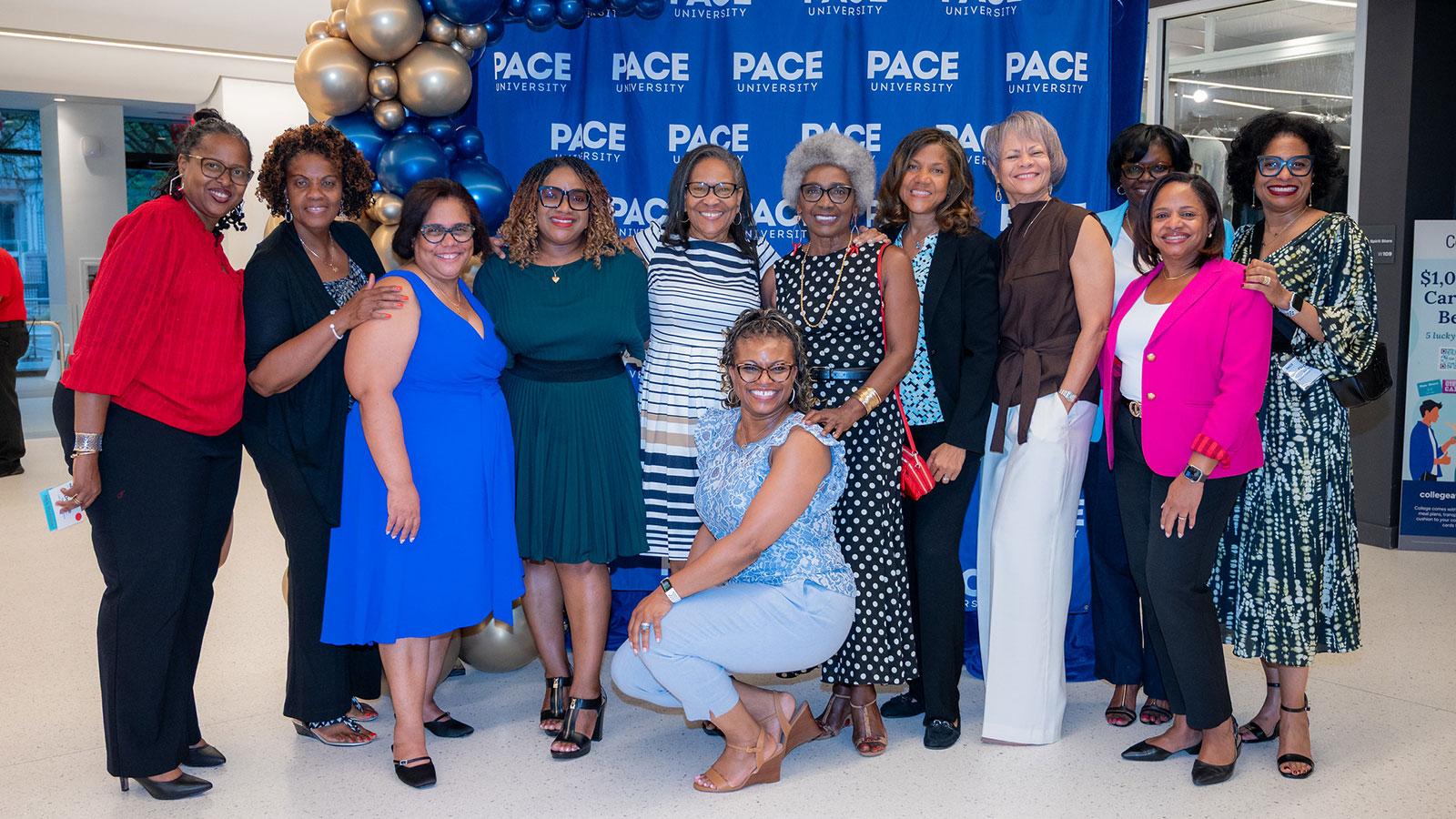 Group of Pace University alumni enjoying the 2025 Reunion.