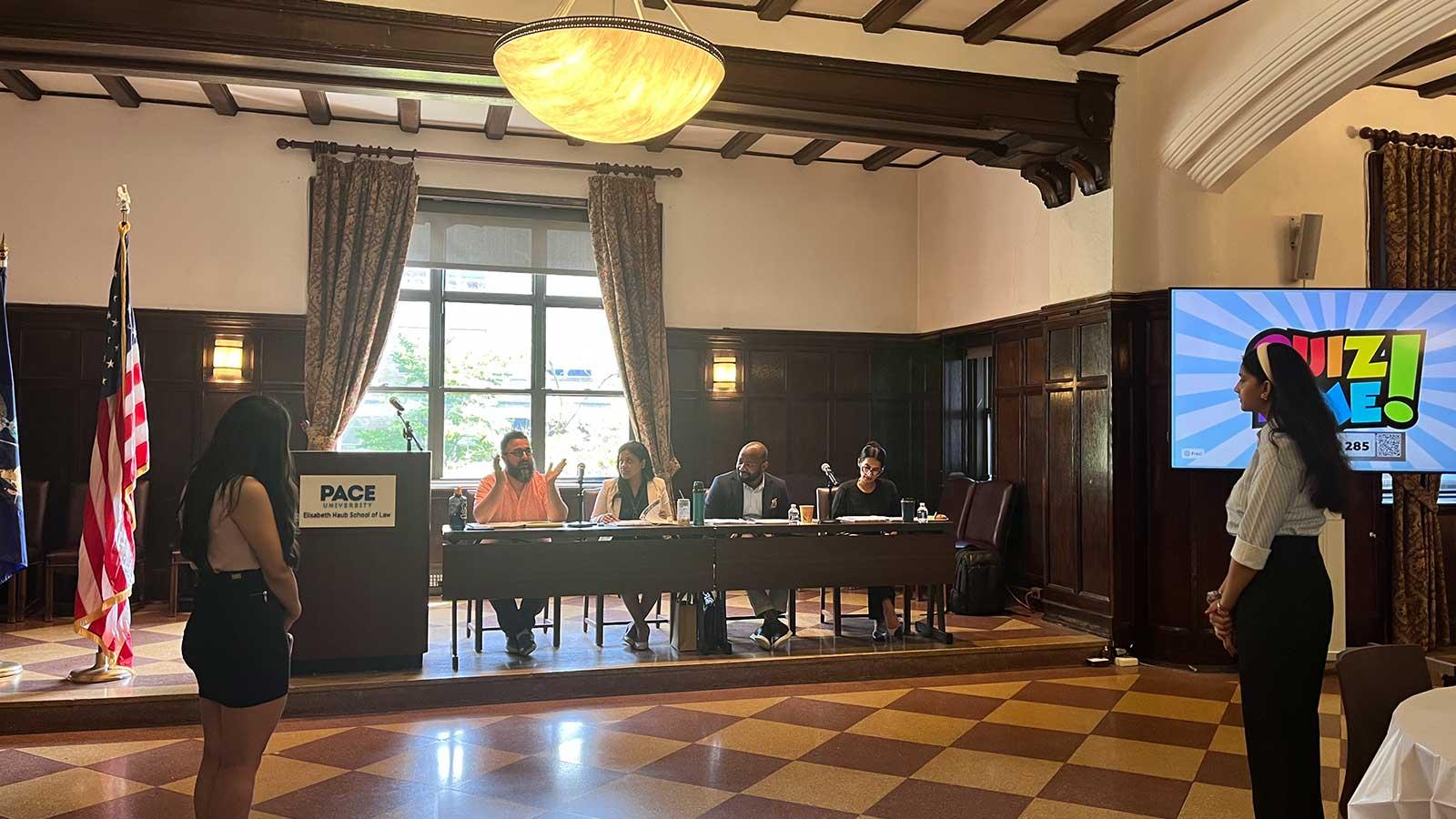 Elisabeth Haub School of Law at Pace University Jindal Program Giving Final Presentations