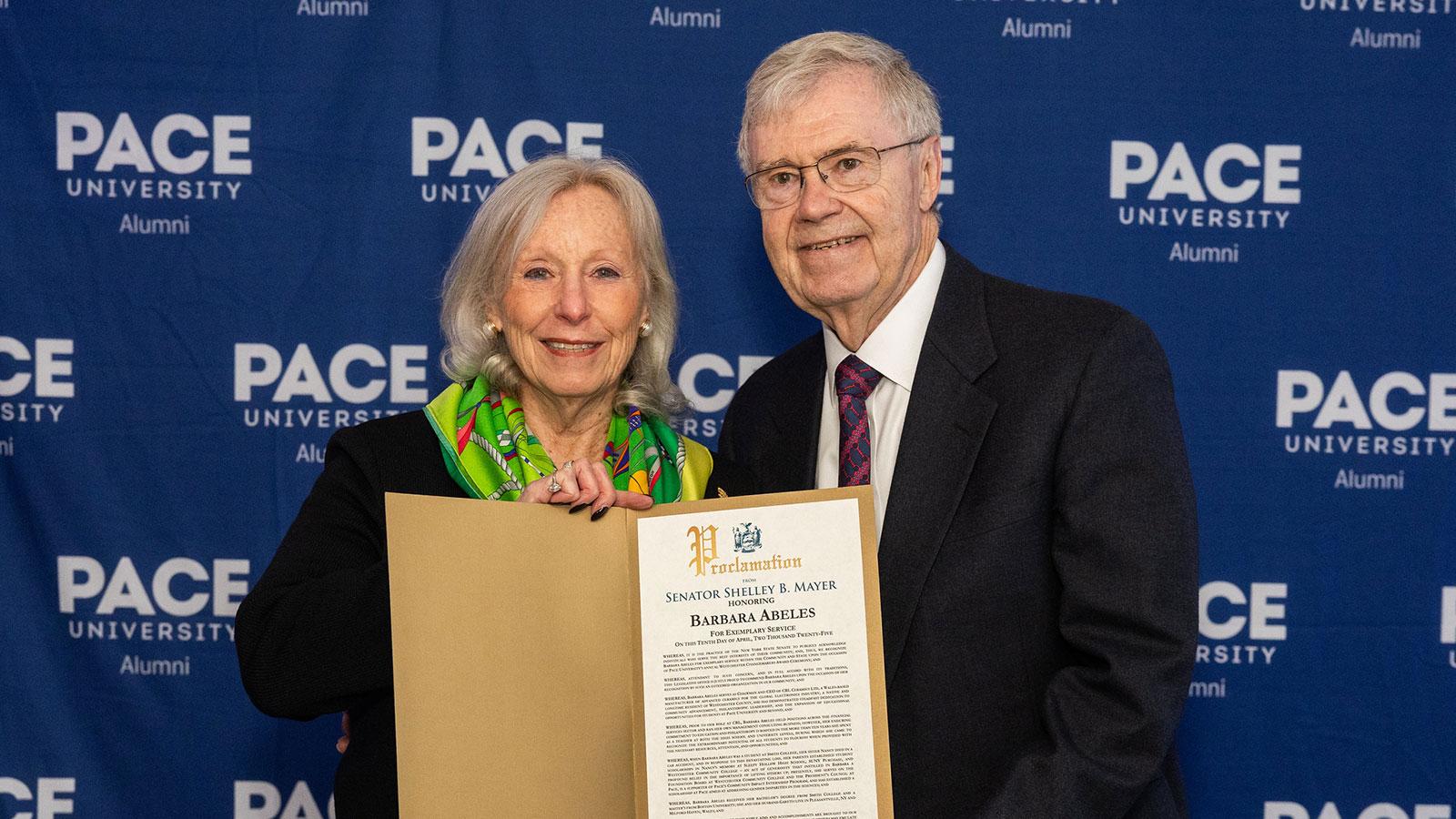 Group of Pace University alumni at the Pace Celebrates: Westchester Changemakers award ceremony.