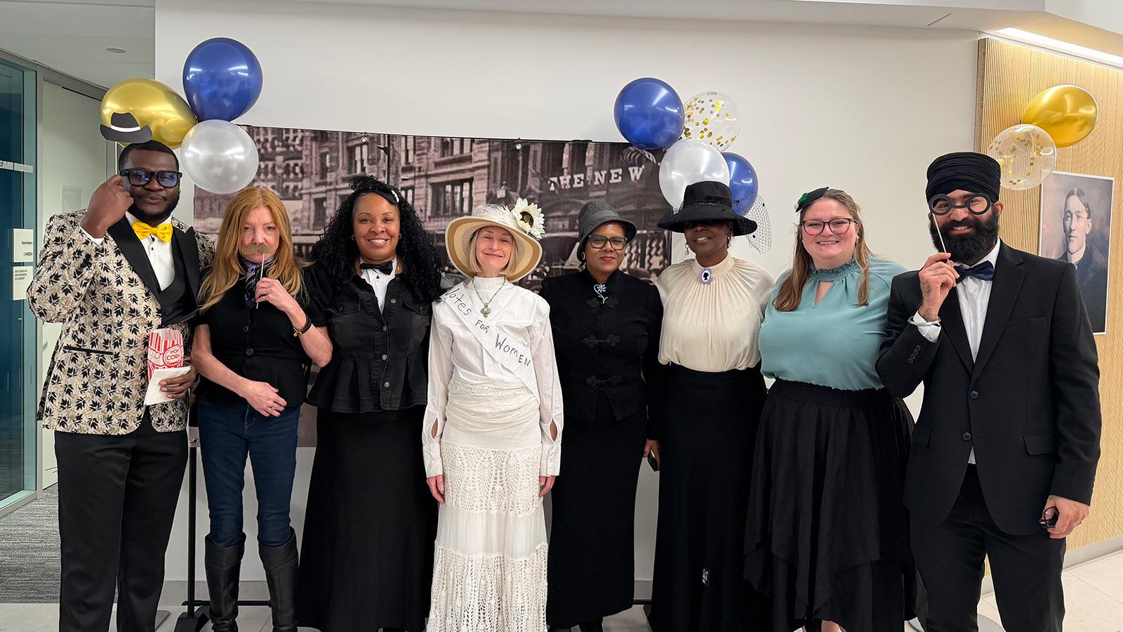 Lubin administrators and staff posing for a photo at the 2025 Founders' Day celebration.
