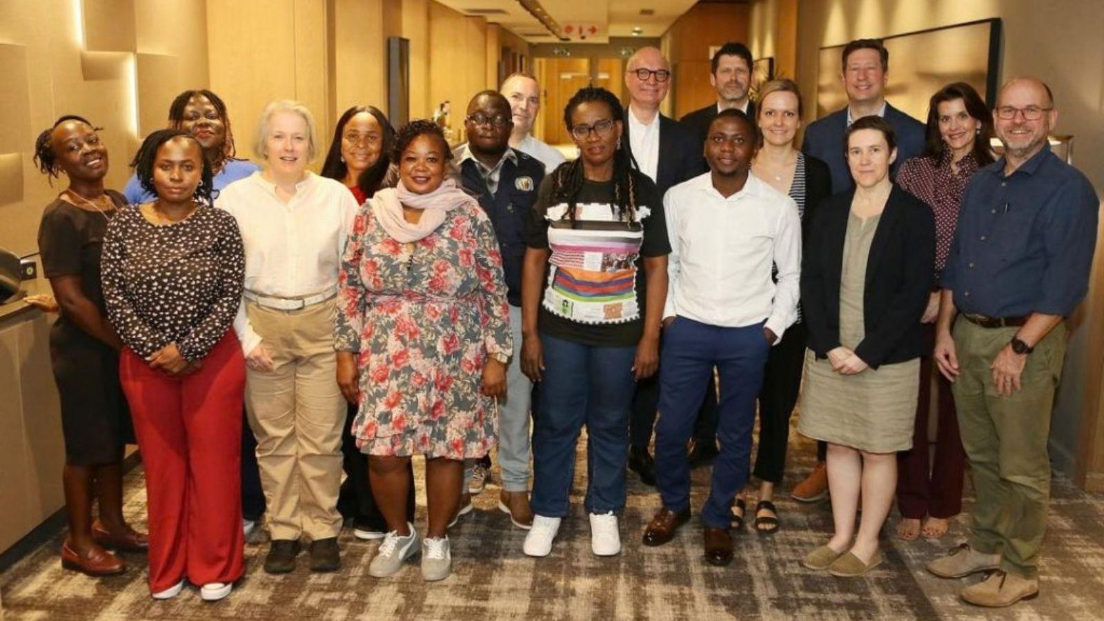 José Luis Castro with the team at the workshop in South Africa