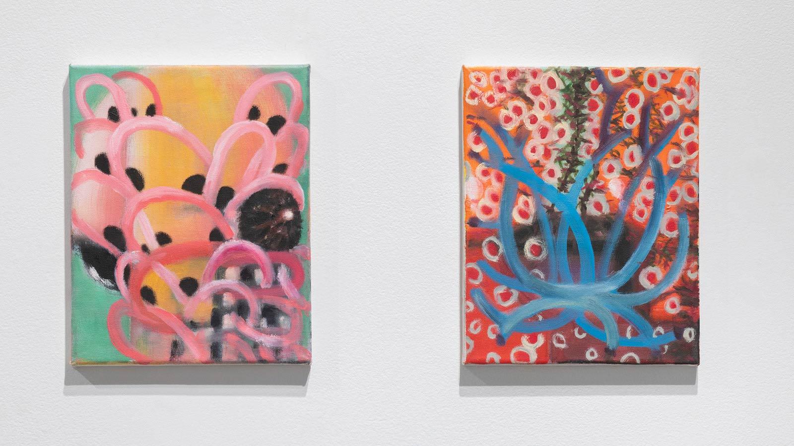 Artwork from "Mother Octopus" exhibit by artist Mie Yim at Pace University's Art Gallery