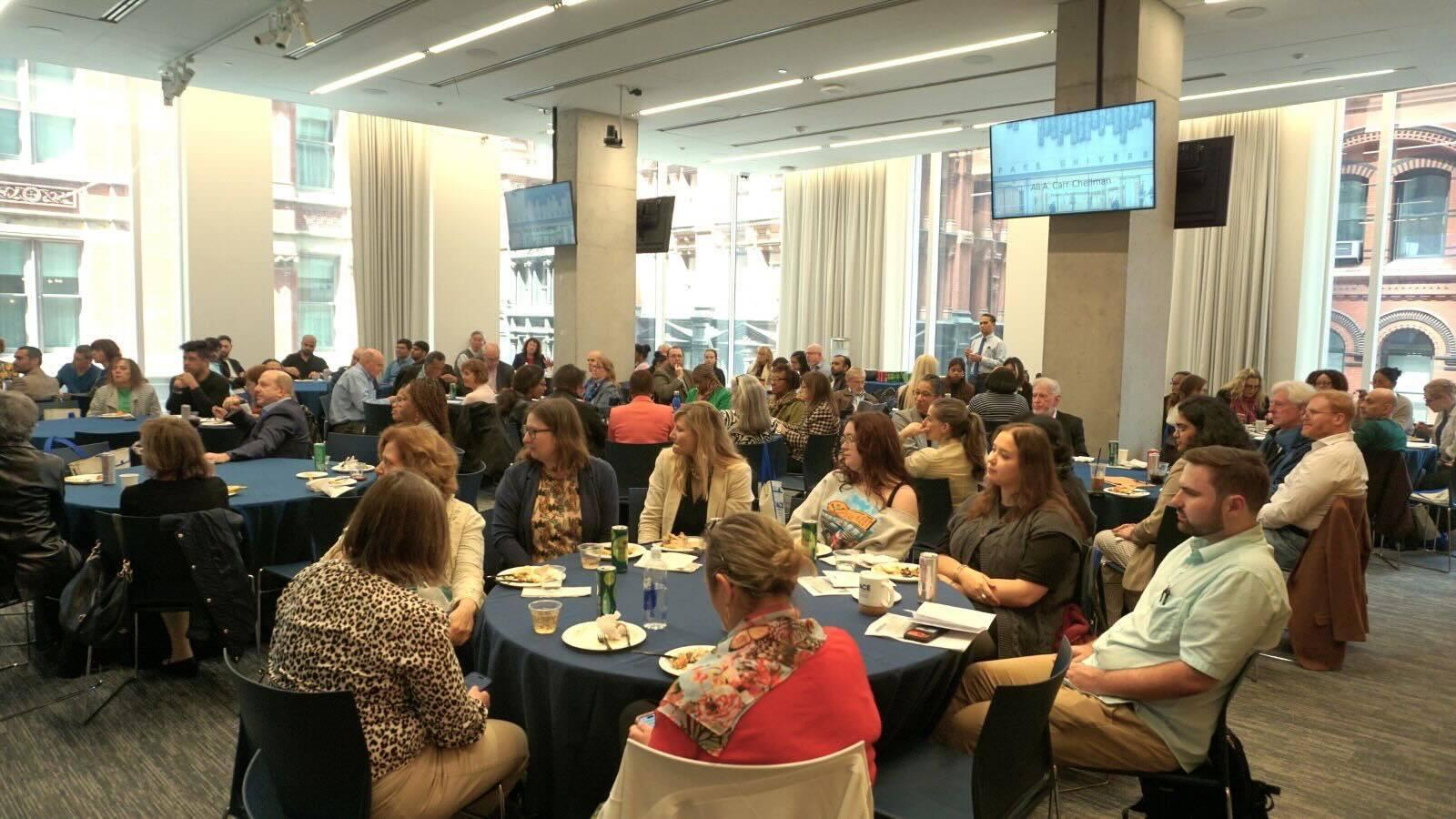 Faculty, students, and researchers at Annual Spring Research Conference
