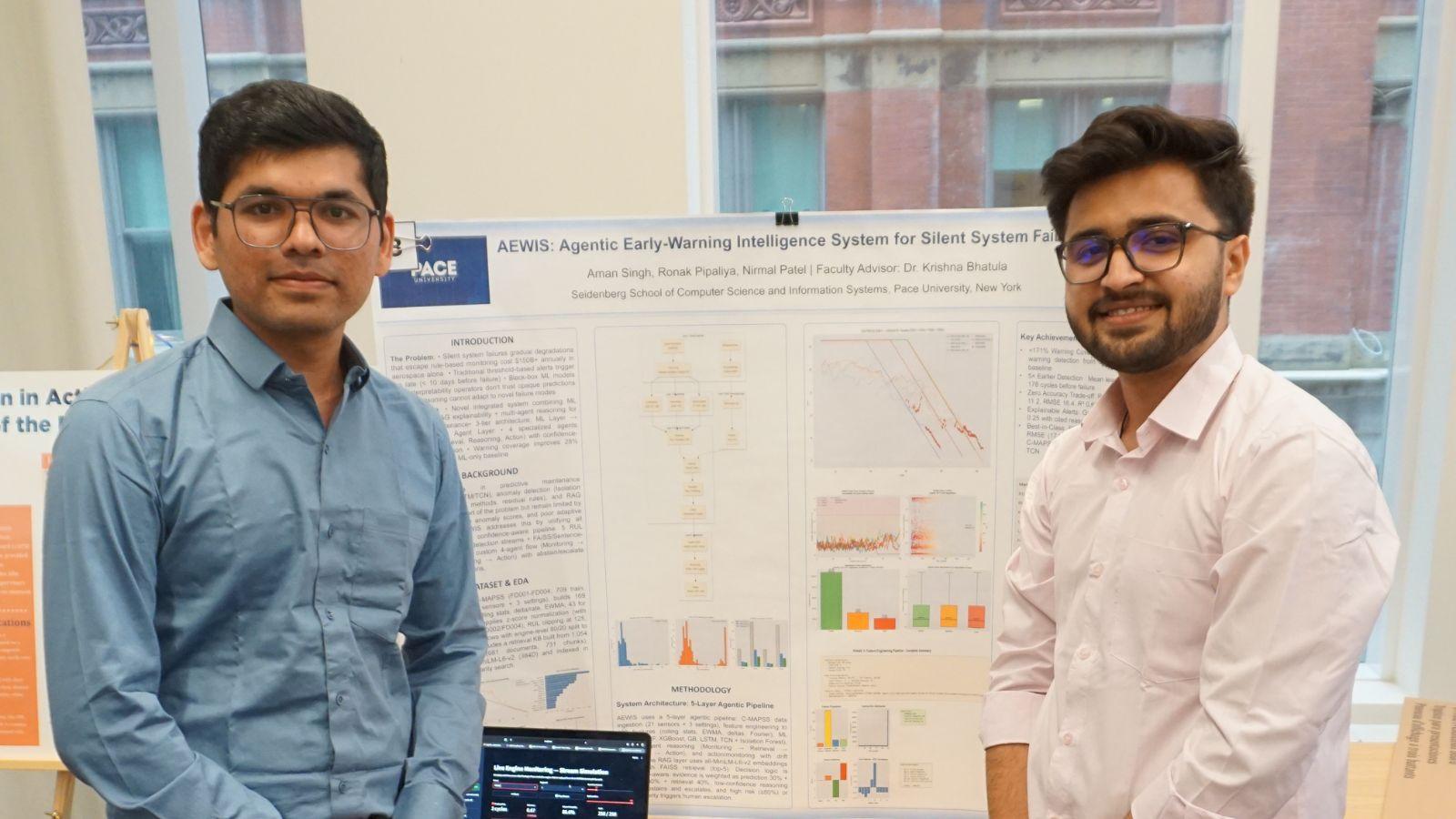 Student researcher shares findings through academic poster presentation