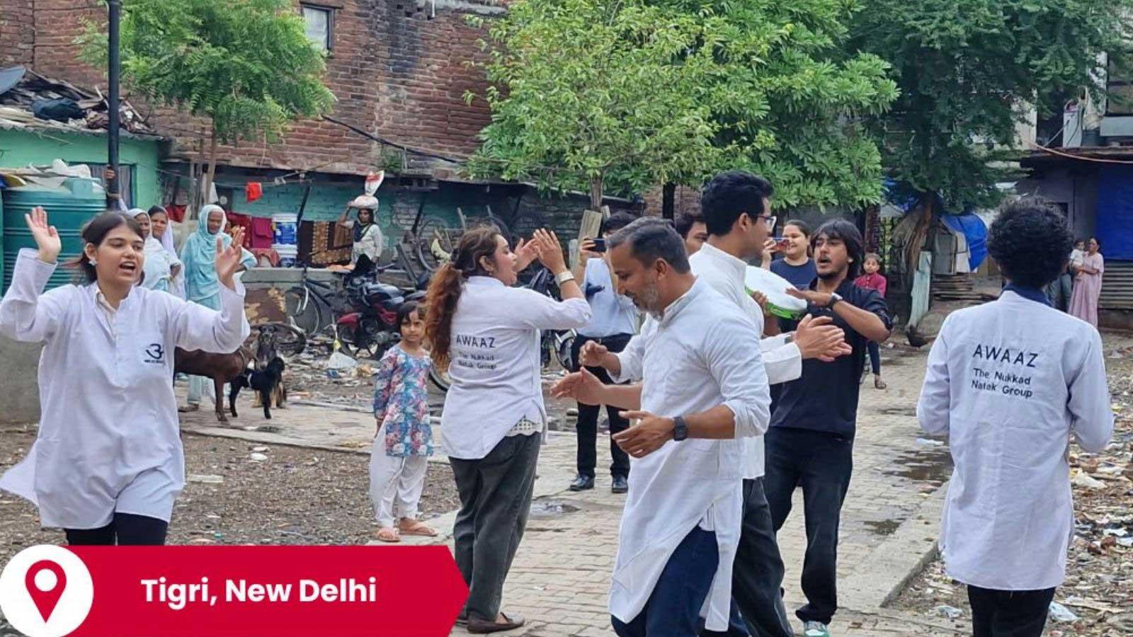 Street play to raise awareness for CRDs in India