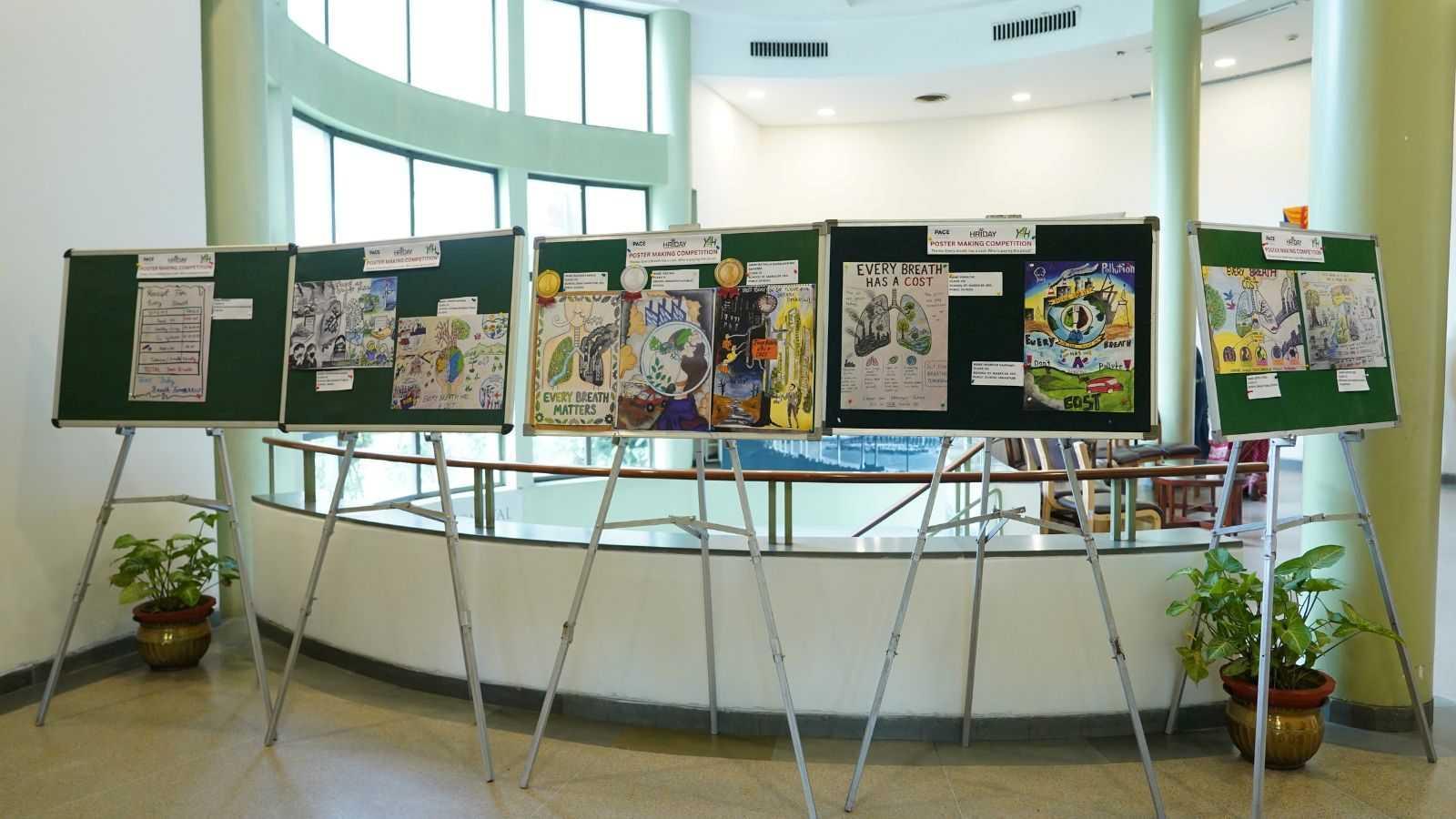 All the winning posters created by children for chronic respiratory disease awareness campaign