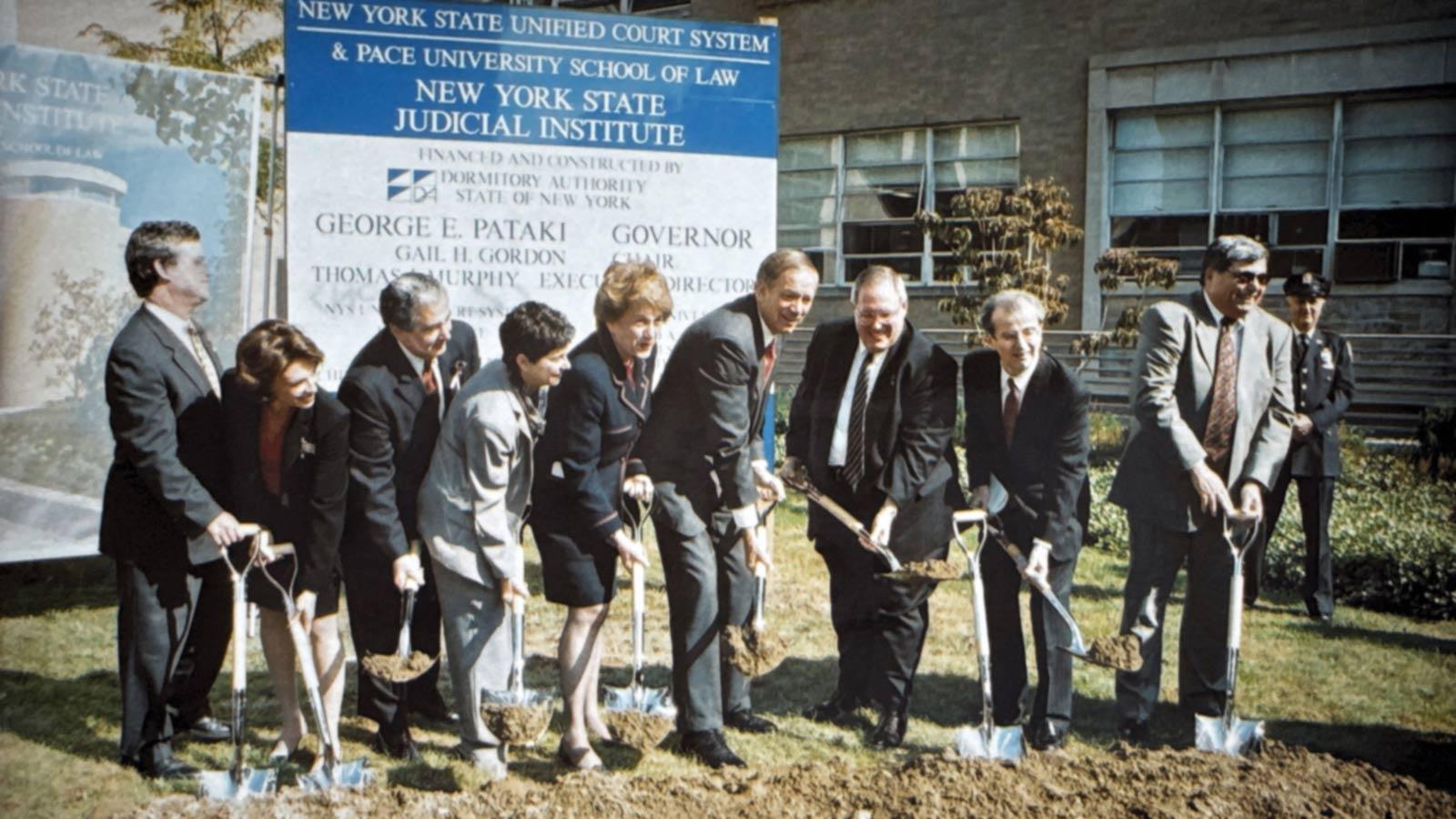 The groundbreaking of the NYS Judicial Institute
