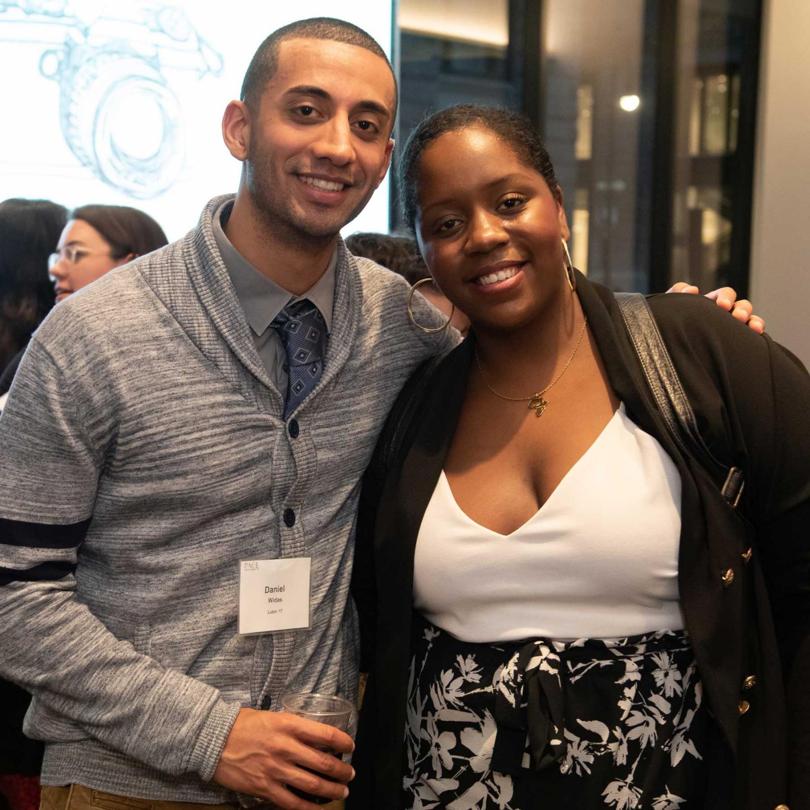 a man and a woman at a reunion event 