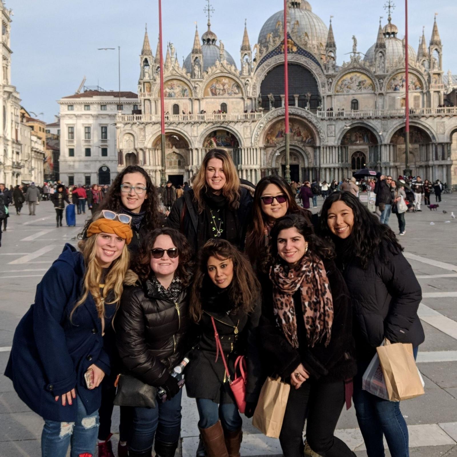College females in Rome Italy