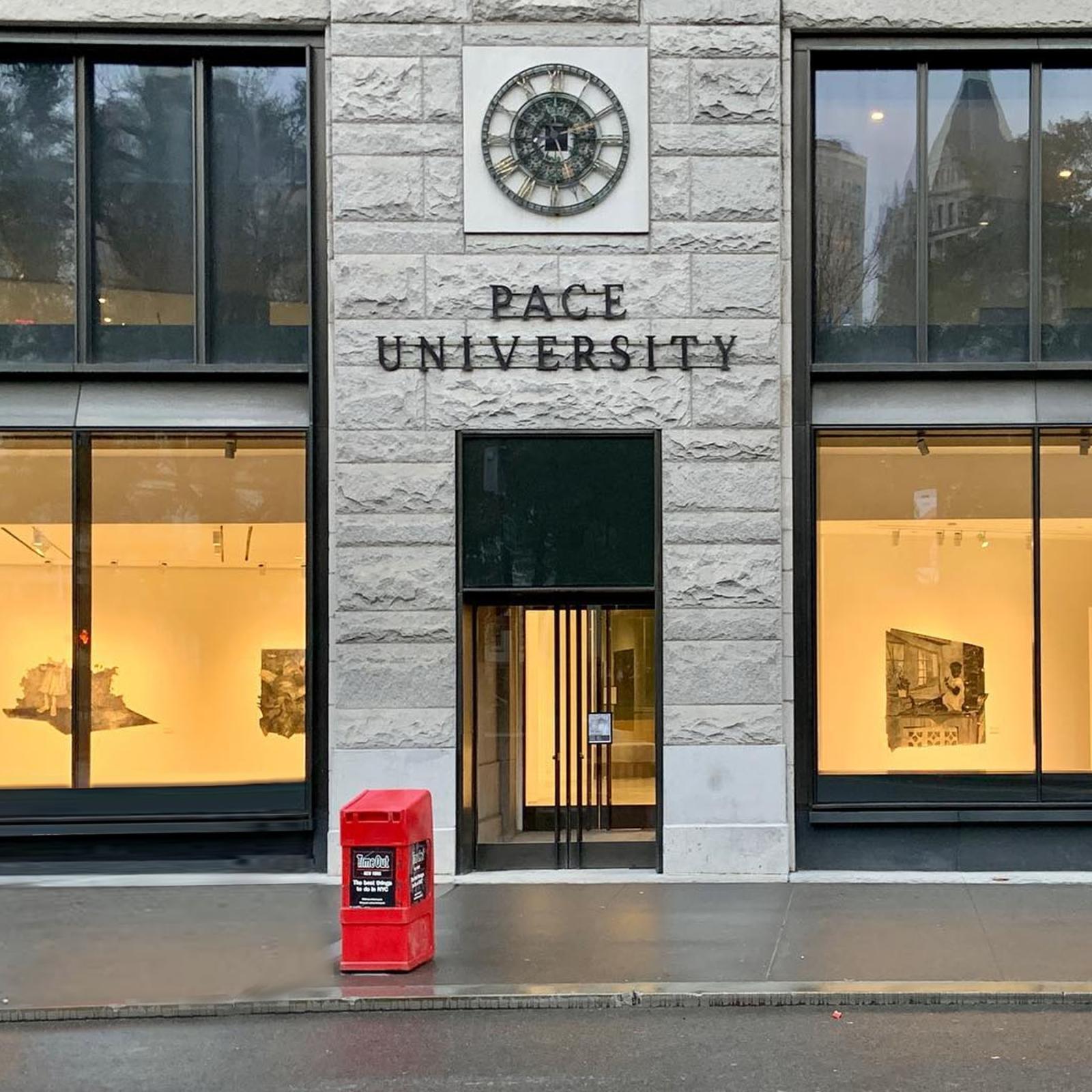 Front of the Pace University Art Gallery