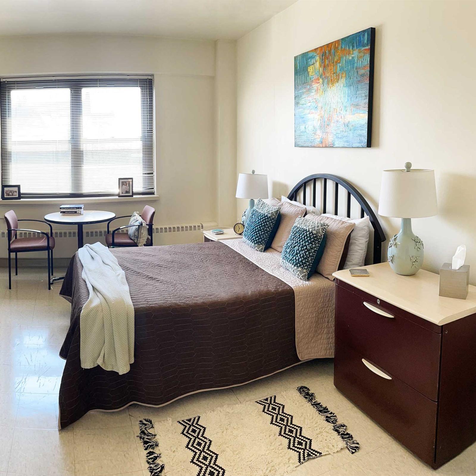 room in dannat hall dorm on law school campus