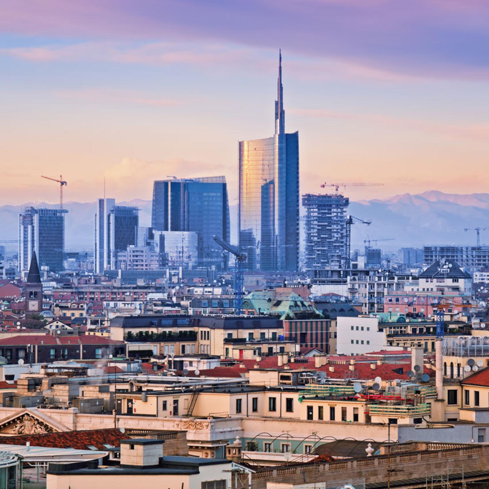 Skyline image of Milan's business district.