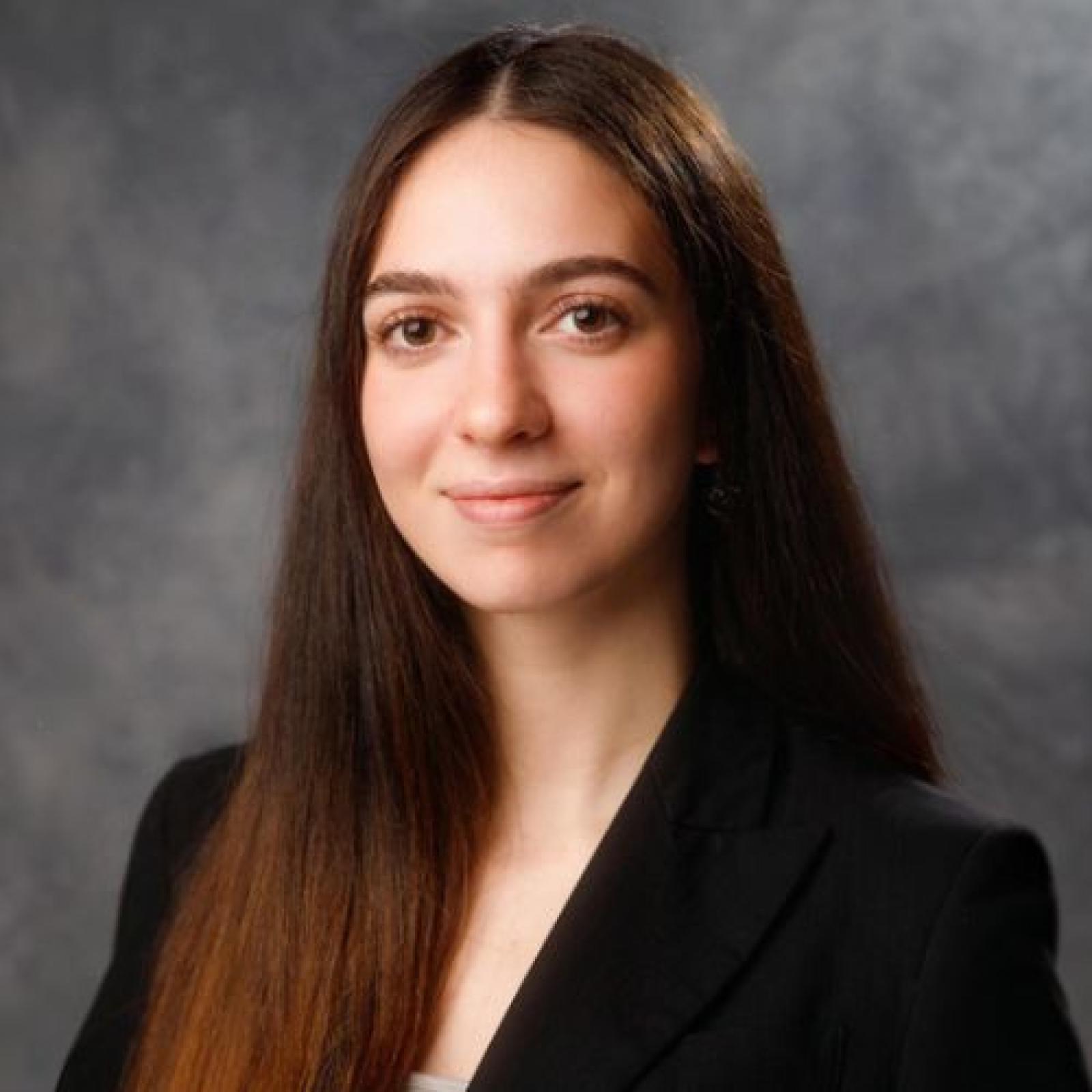 Lizi Imedashvili ’26, pursuing a BS in Information Systems at Pace University's Seidenberg School of Computer Science and Information Systems.