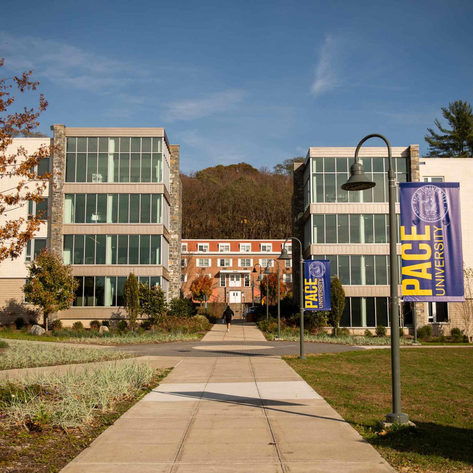 Residence Hall on the Pace University Westchester campus.