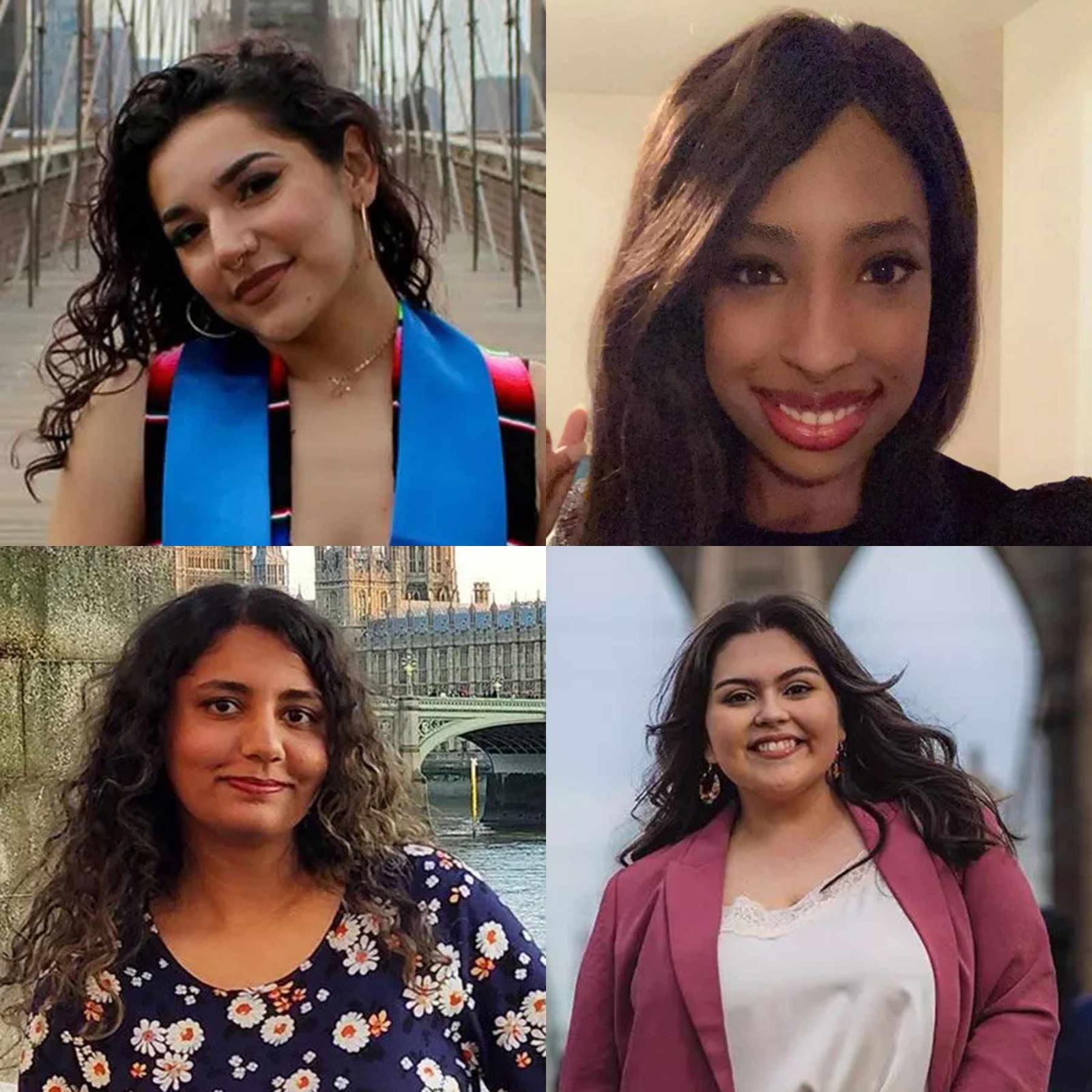 Collage of four Pace University Publishing alumnae working in the industry