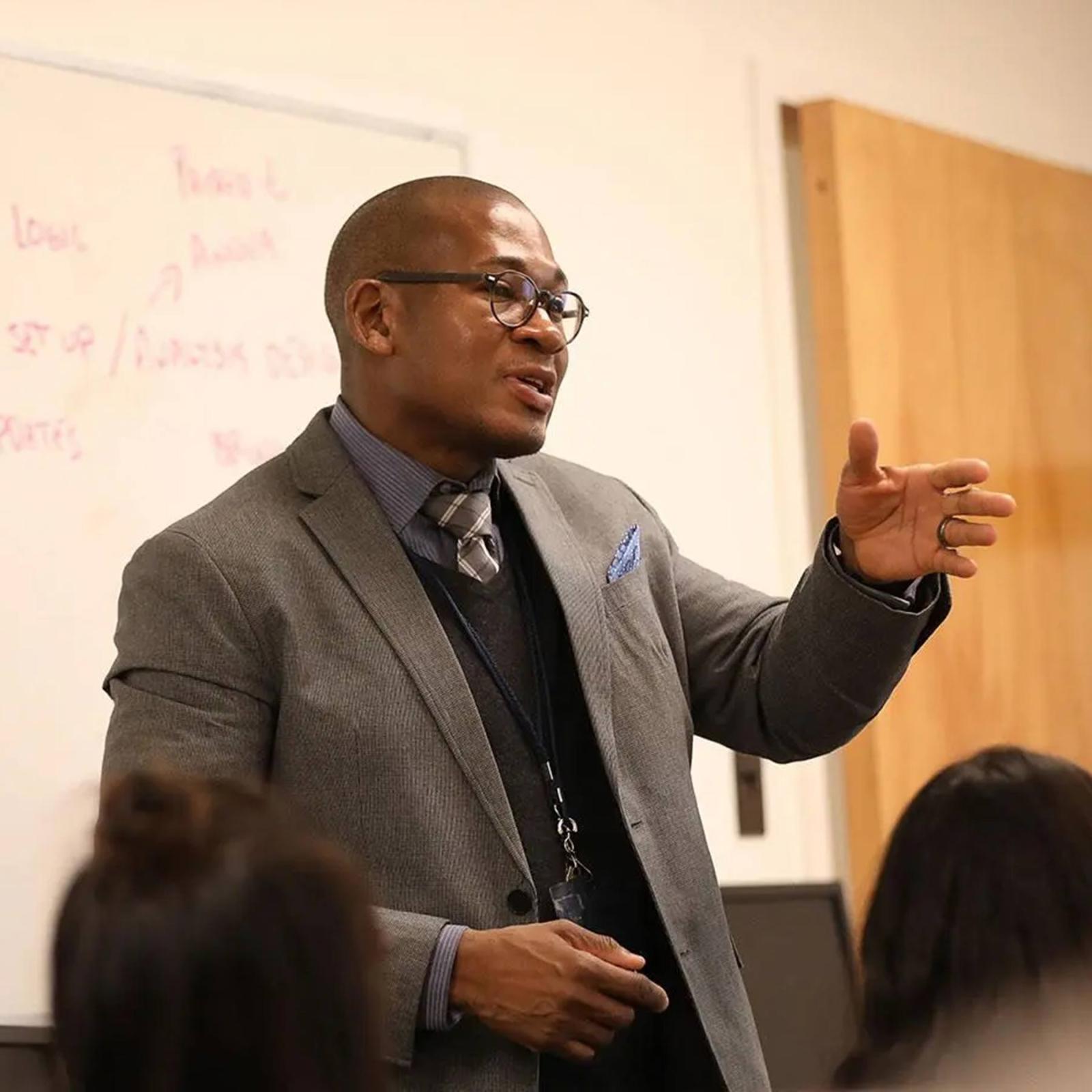 Pace University Psychology professor Christopher Godfrey
