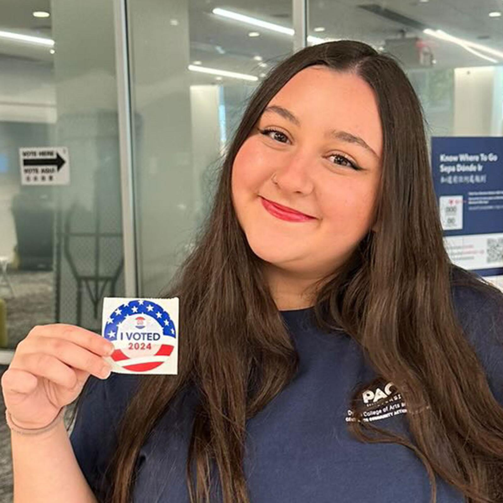 Pace University's Center for Community Action and Research student Hayley Piazza