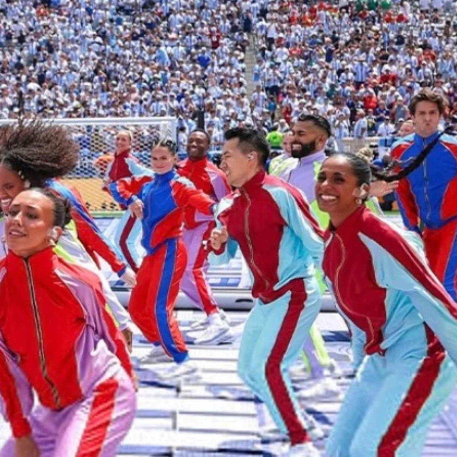Performers at the FIFA World Cup Closing Ceremony