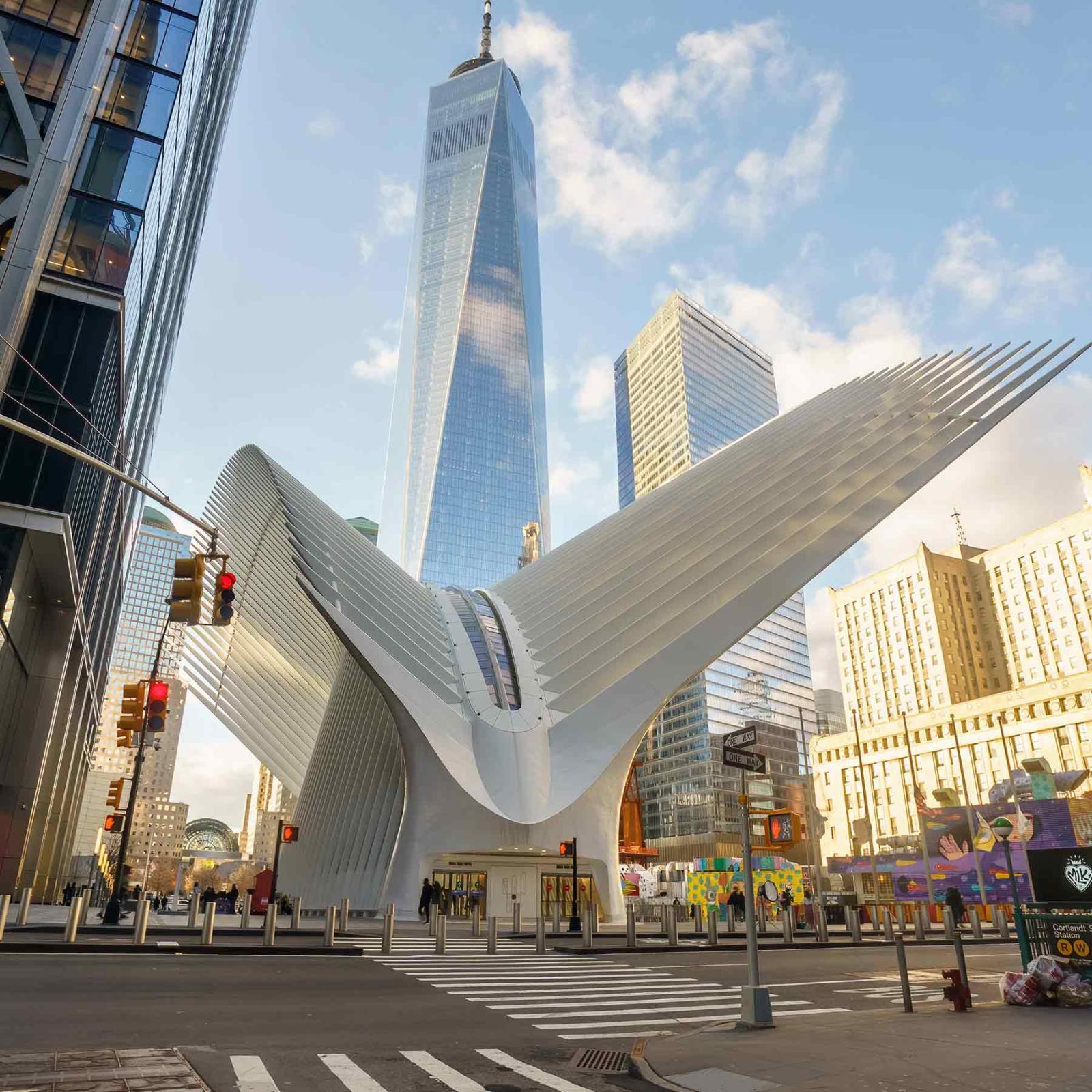 The Freedom Tower and Oculus at One World Trade.