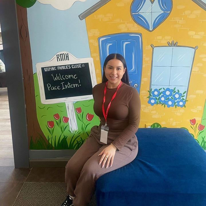 Pace student Danielle Bellino at Ronald McDonald House